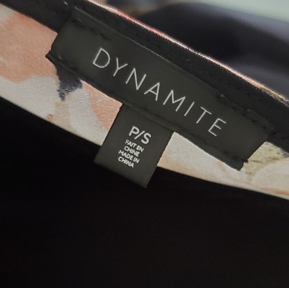 Dynamite S Soft Romantic Whimsigoth Fairy Grunge Floral Criss-Cross Back Blouse - Picture 6 of 11